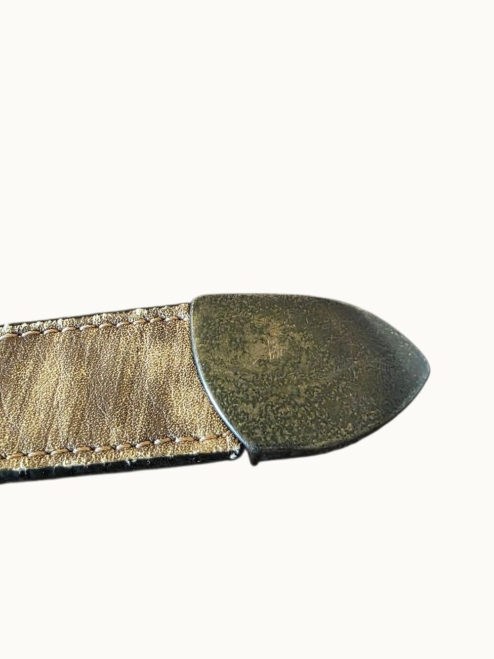Streets Ahead Belt S Leather Distressed Boho Western Buckle Santa Monica USA - Picture 4 of 16